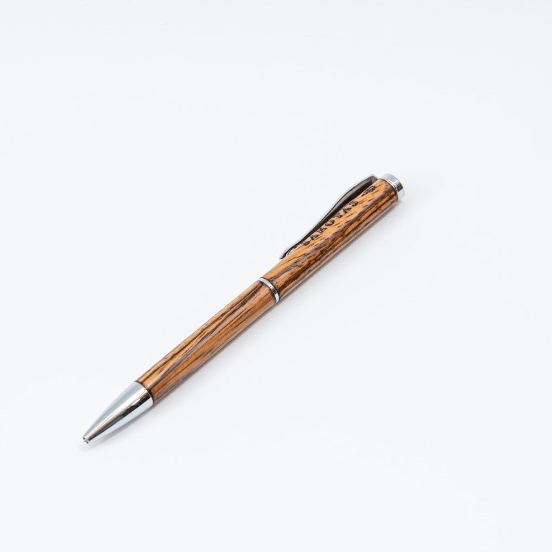 Zebrano medžio rašiklis